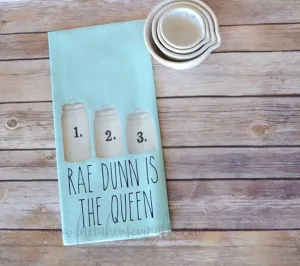 1 2 3 Rae Dunn Is The Queen Canister Towel