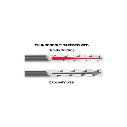 1/4" Thunderbolt® Titanium Coated Drill Bit