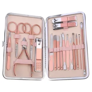 18 in 1 Manicure Nail Set - Rose Gold