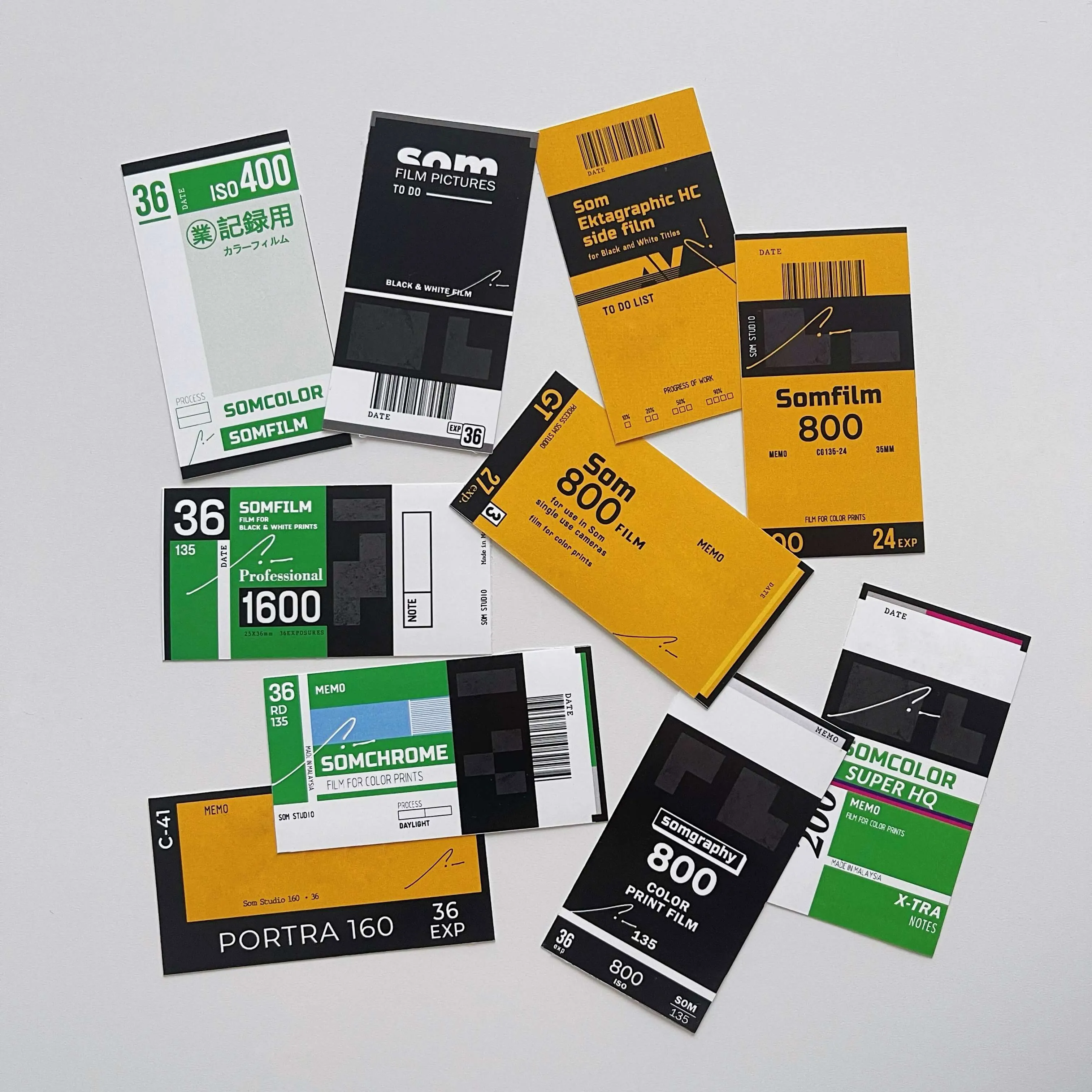 35mm Film Canister Sticker Set