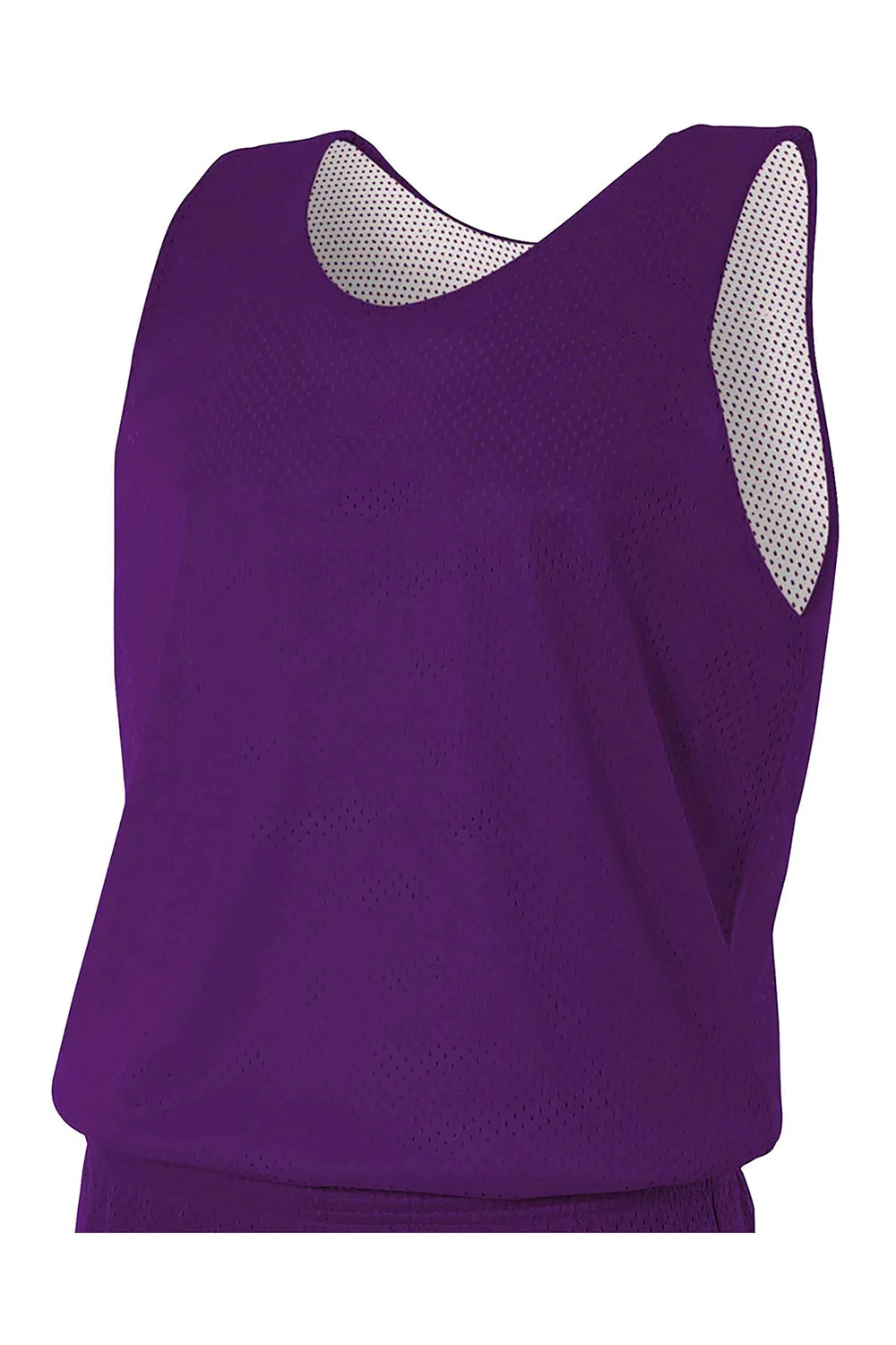 A4 Mens Reversible Mesh Moisture Wicking Tank Top - Purple