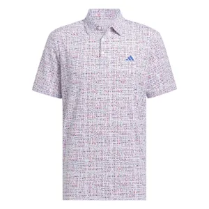 adidas Mens Ultimate365 Power Grid Print Polo Shirt