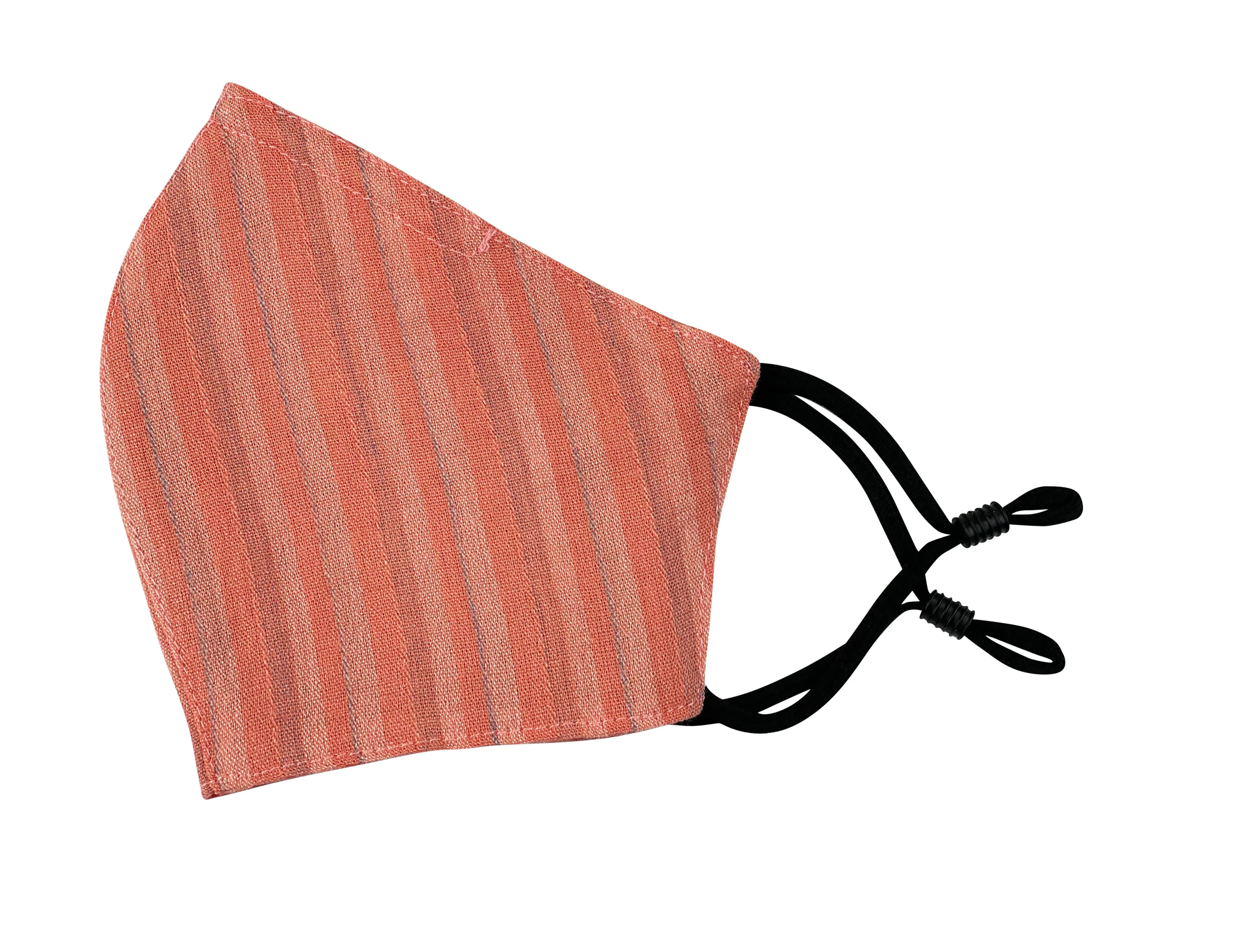 Adults - Fridaze 100% Linen Face Mask incl. one PM 2.5 Filter - Spice Stripes