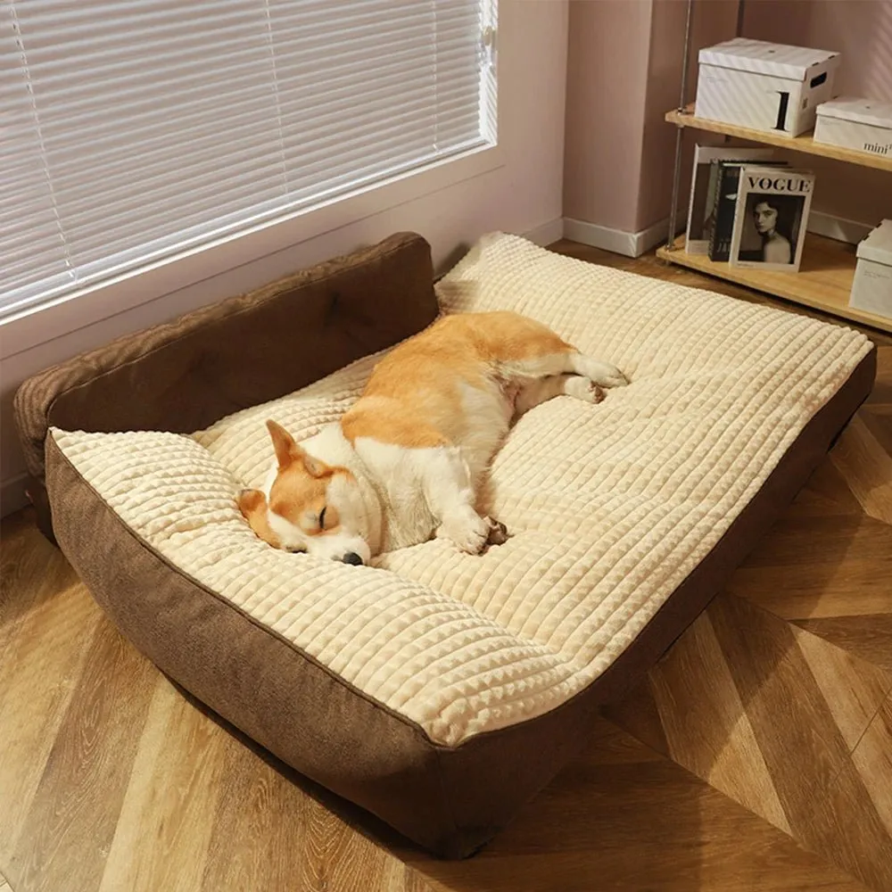 Anniepaw Large Soft Fleece Dog Bed Winter Warm Cat House for Small Medium Pets