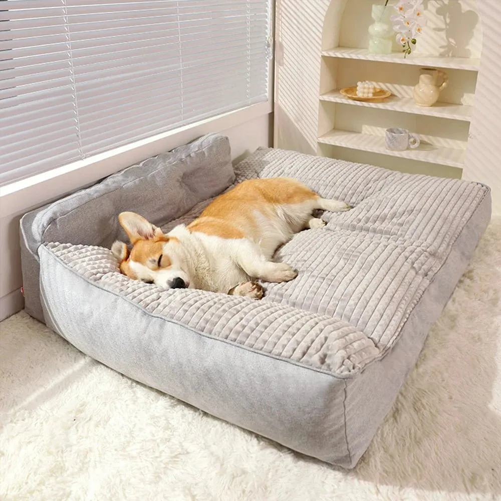 Anniepaw Large Soft Fleece Dog Bed Winter Warm Cat House for Small Medium Pets