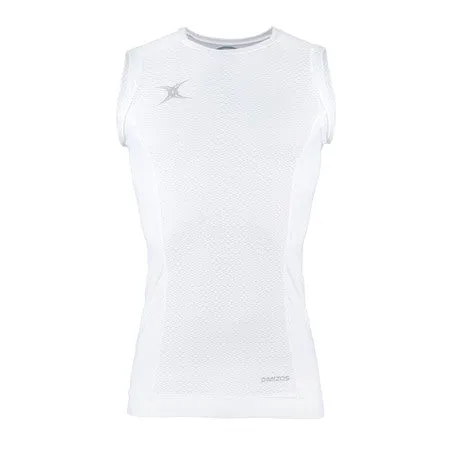 Aston Ingham  Senior's White Mizos Vest Baselayer Top