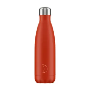 Chilly's Bottle Neon Red 500ml