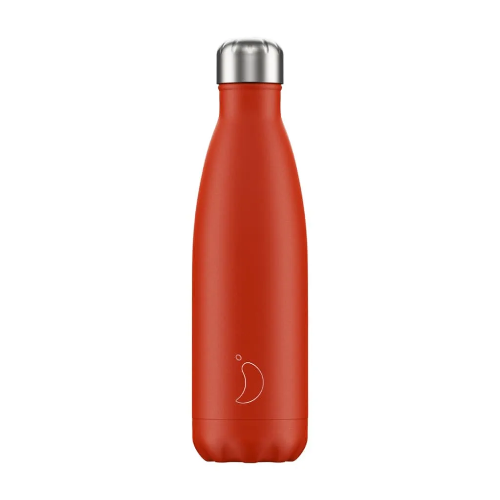 Chilly's Bottle Neon Red 500ml