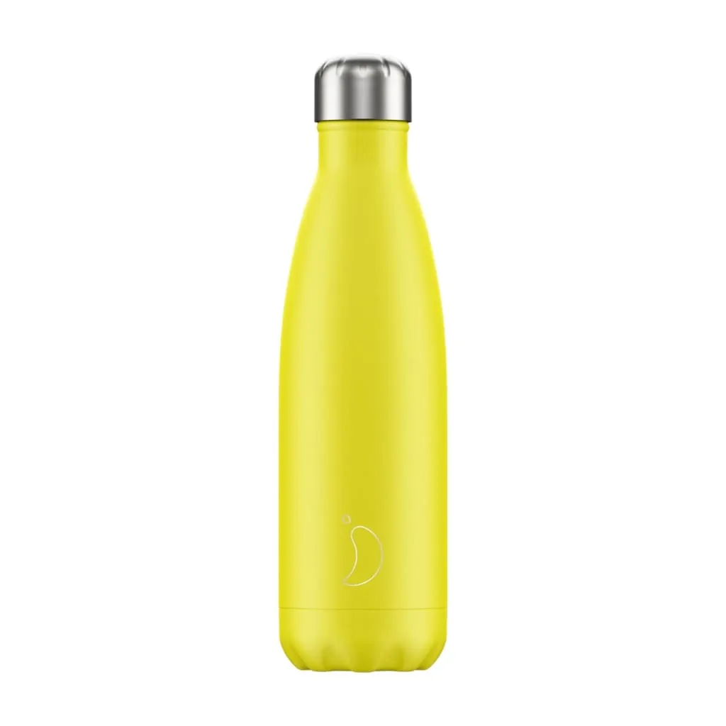 Chilly's Bottle Neon Yellow 500ml