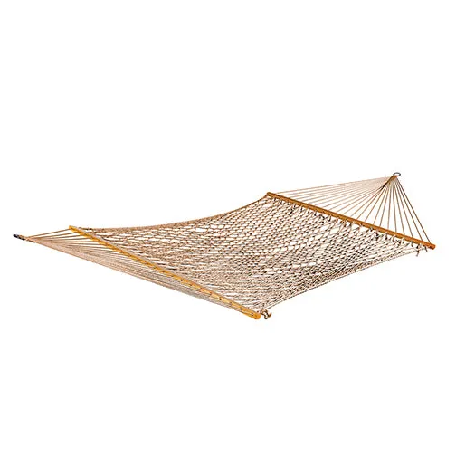 Cotton Rope Hammock w/ Spreader Bar & Hanging Hardware | 60-in. Wide | 450 Lb. Capacity