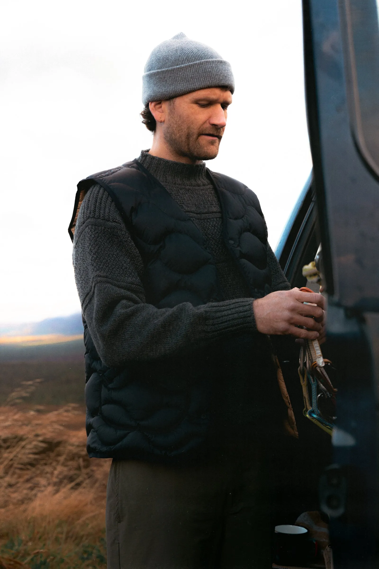 Cuillin Down Vest in Black Recycled Ripstop