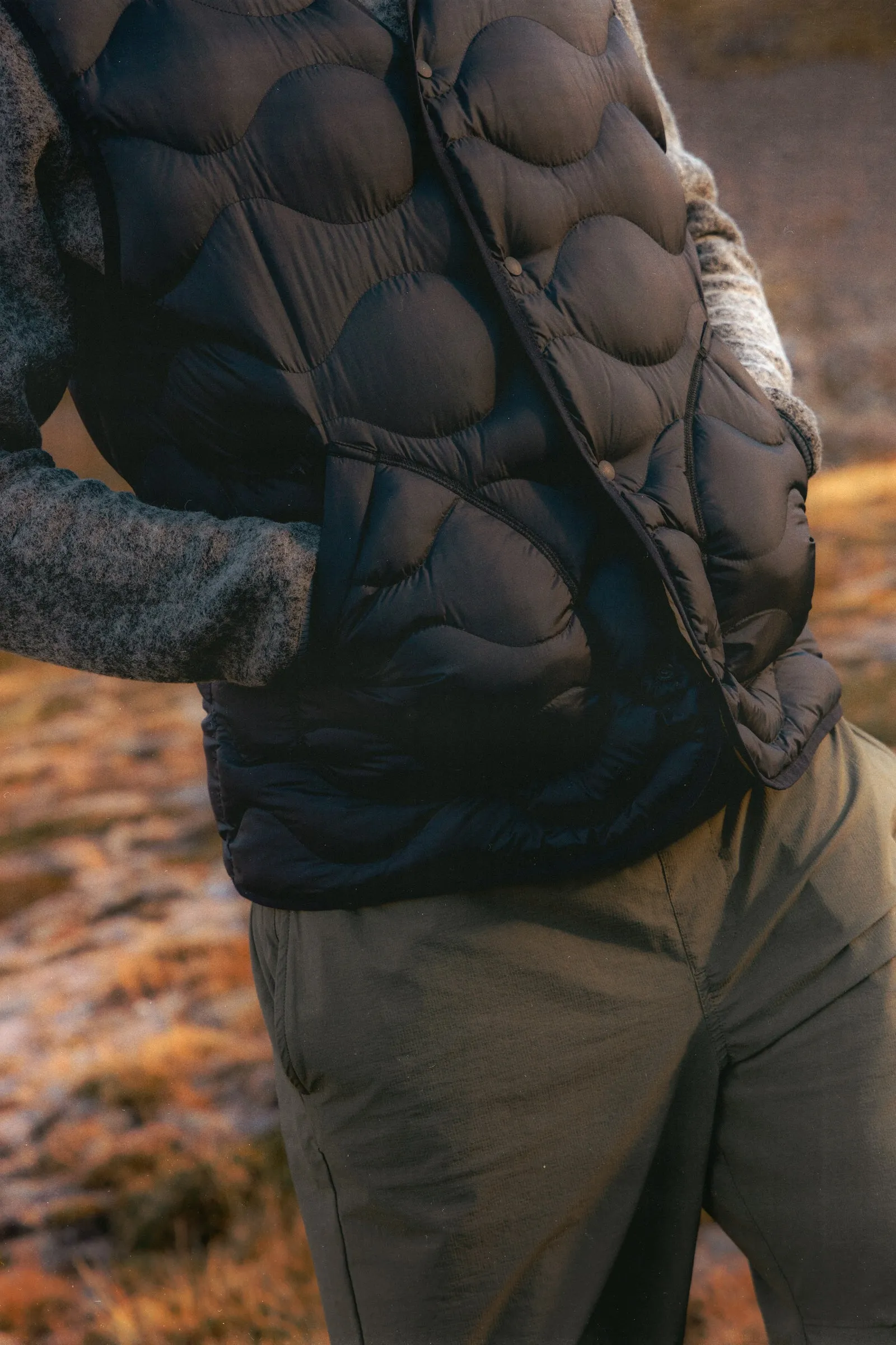 Cuillin Down Vest in Black Recycled Ripstop