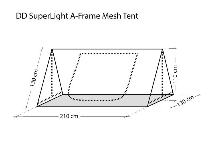 DD Hammocks Superlight A-Frame Mesh Tent