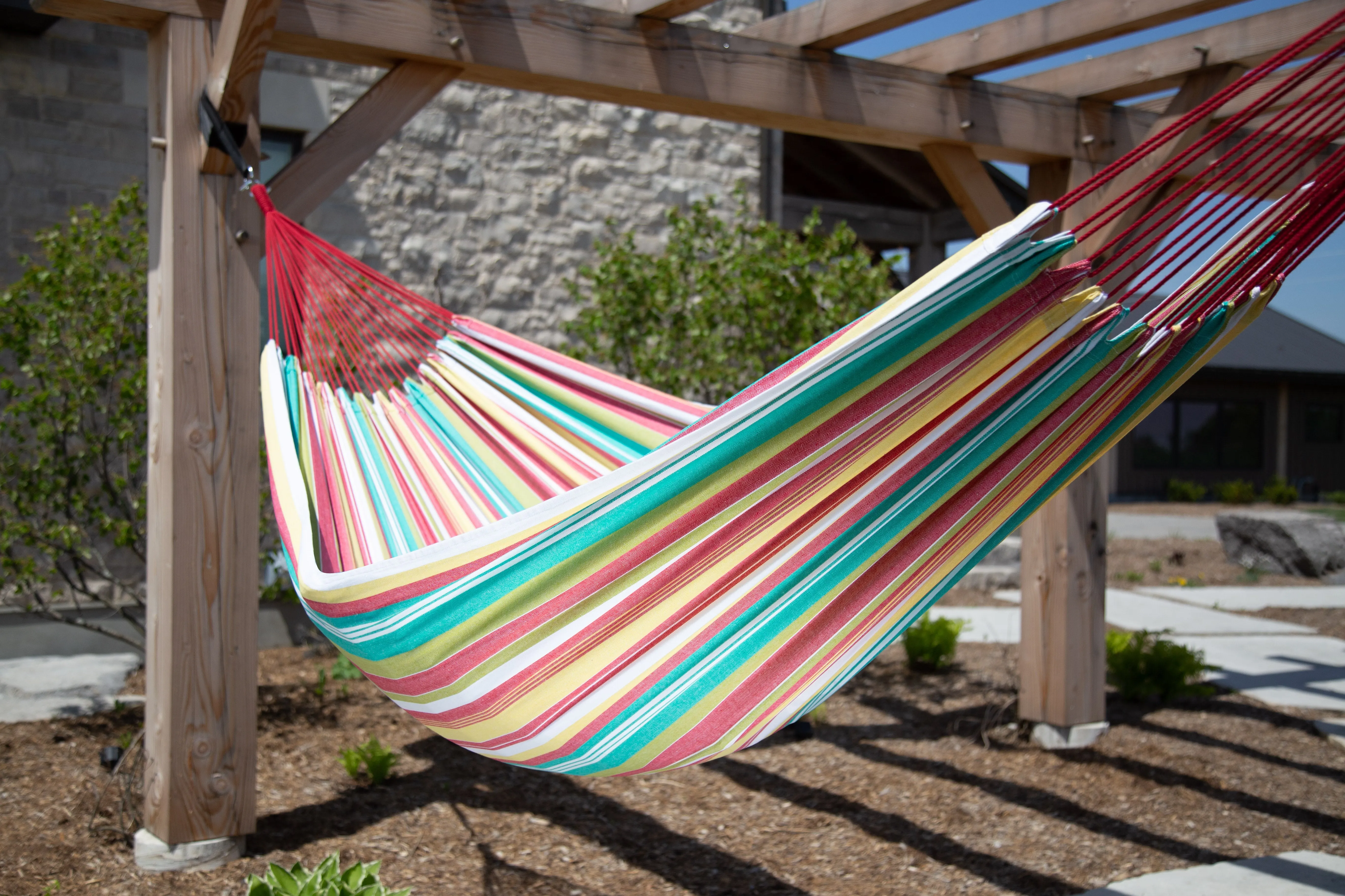 Double Size Brazilian Hammock in Salsa Colour