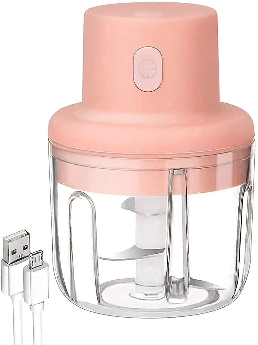 Electric Mini Garlic Chopper 250ML, Portable Mini Food Chopper with USB Charging