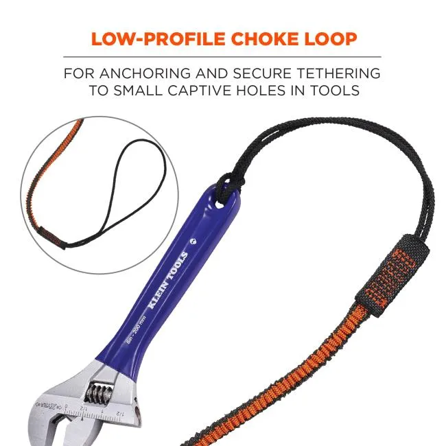 Ergodyne Squids 3104F(x) Standard Carabiner and Choke Loop Lanyard - 10lb