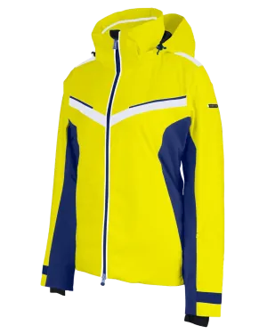 Karbon Solitare Diamond Tech Women's Snow Jacket - Lemon