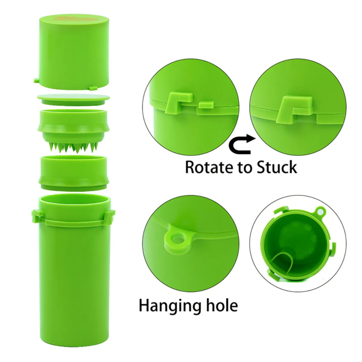 Kaya Portable Herb Grinder with Stash Compartment