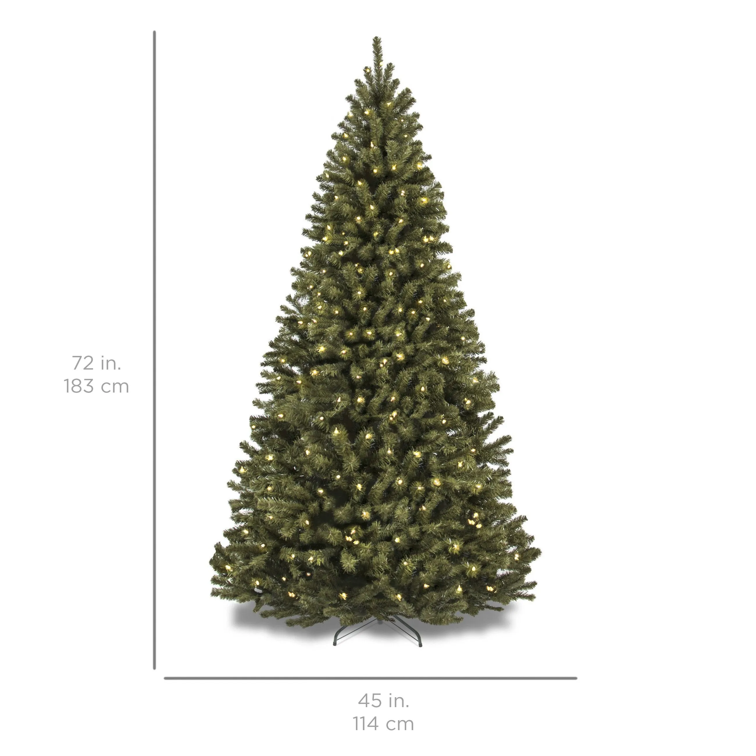 Pre-Lit Artificial Spruce Christmas Tree w/ Incandescent Lights