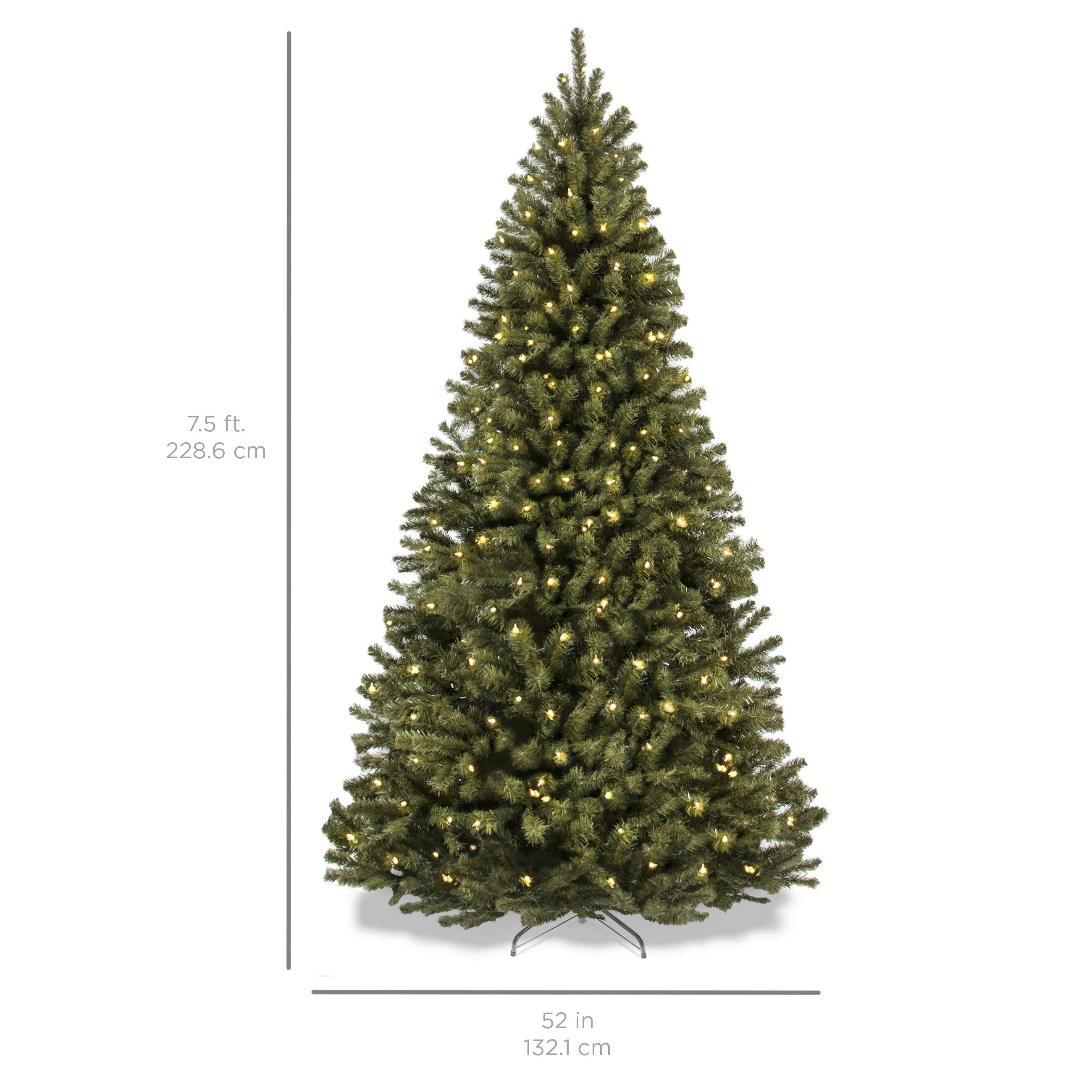 Pre-Lit Artificial Spruce Christmas Tree w/ Incandescent Lights