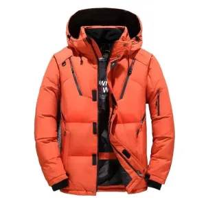 Premium Duck Down Insulated Hooded Coat