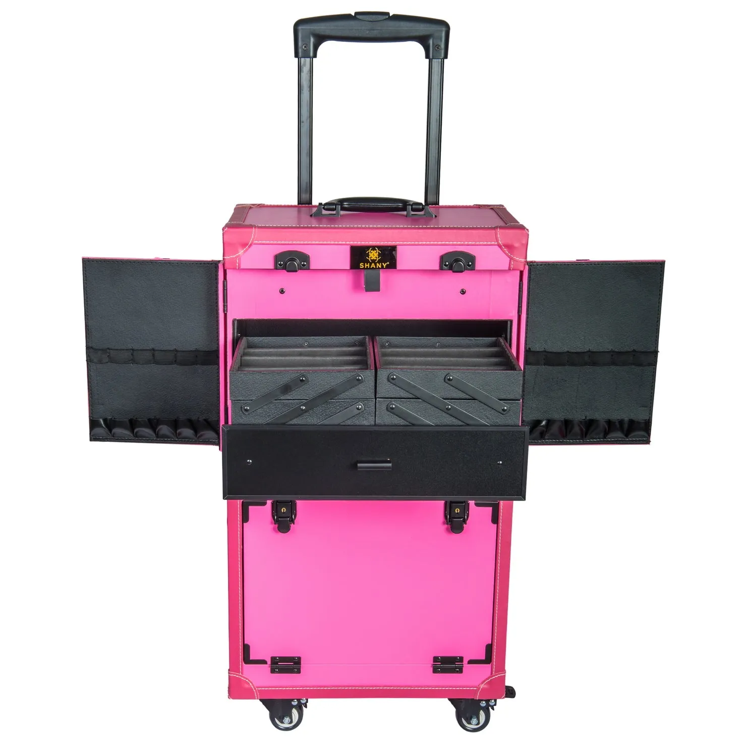 REBEL Makeup Artists Multifunction Cosmetics Trolley Train Case