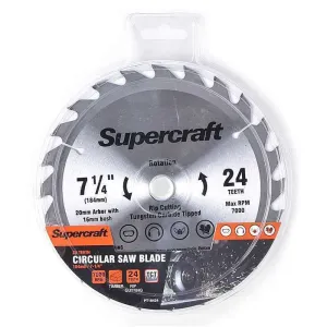 Supercraft Circular Saw Blade 7 1/4" x 24T