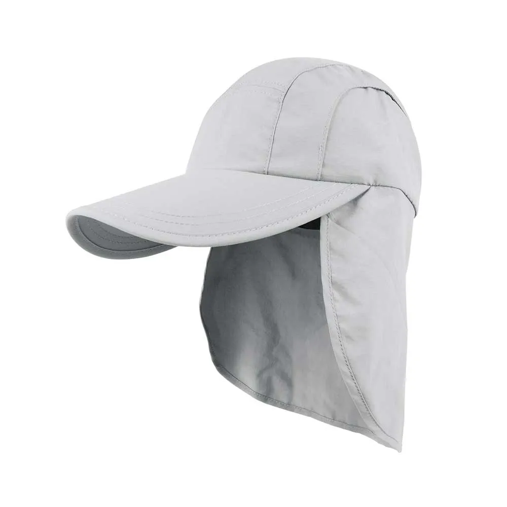 Taslon UV Cap with Flap & Drawstring