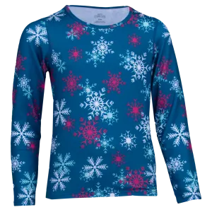 Youth Originals Print Crewneck - Aerial Snowflake